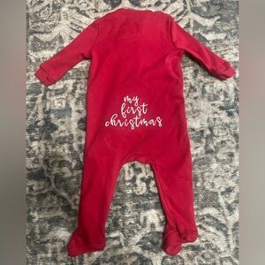 Pottery barn kids My First Christmas baby pajama